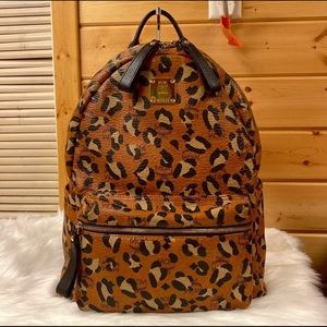 Authentic MCM Leo Visetos Large Backpack